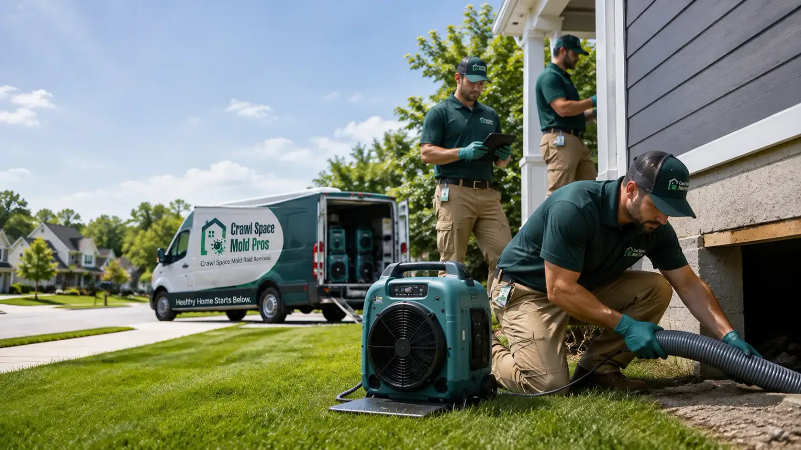 Crawl Space Mold Removal in Sainte Marie, IL